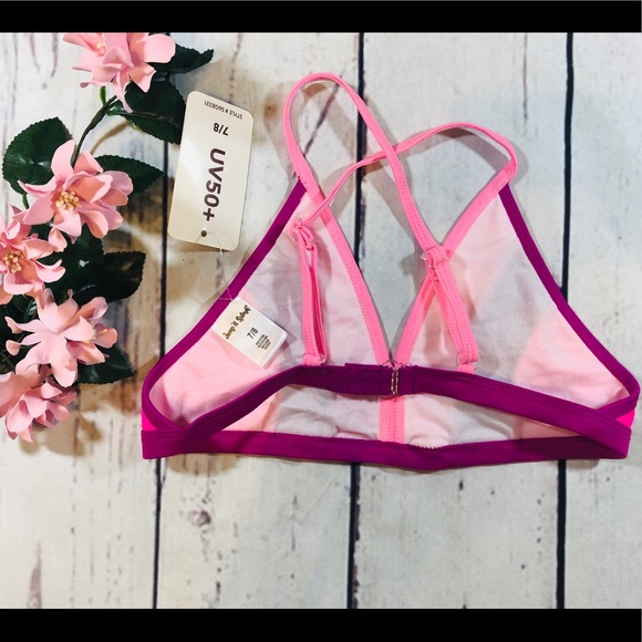 Girls size 7/8 bikini top only bright pink - Picture 3 of 5